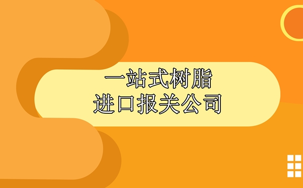 一站式樹(shù)脂進(jìn)口報(bào)關(guān)公司為大家講解一下報(bào)關(guān)流程